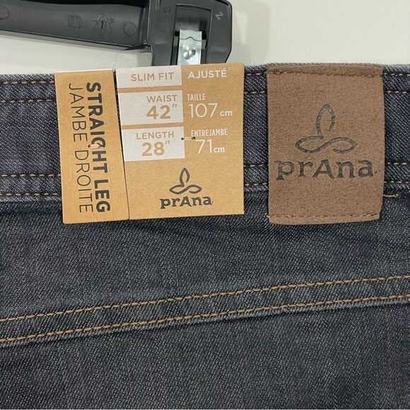 NWT Prana Bridger Jeans Indie Blue Slim Straight Men’s Denim 42 X 28 - Picture 4 of 7